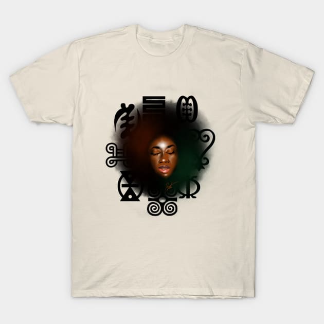 Adinkra Roots T-Shirt by Timzartwork